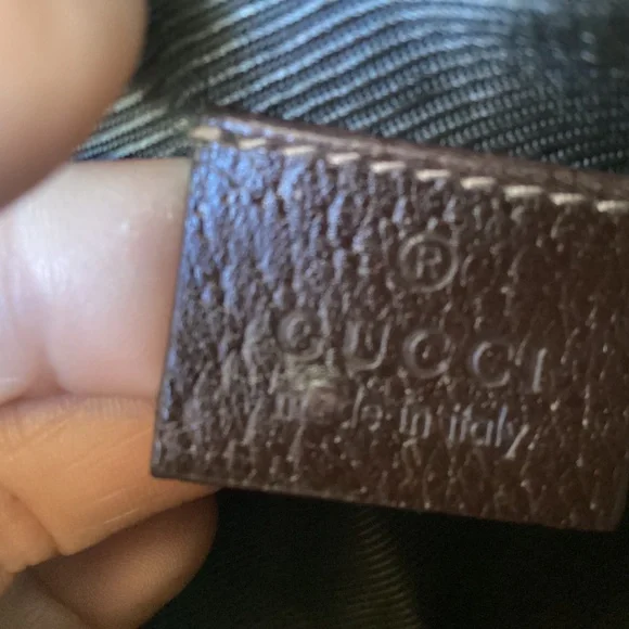 Authentic Gucci Abbey Pochette small Shoulder bag canvas vintage - Picture 11 of 14